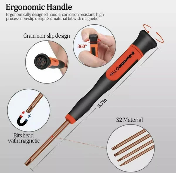 Screwdriver tool set Pocket Folding Knife Kit for TACTICAL Security Star Screws