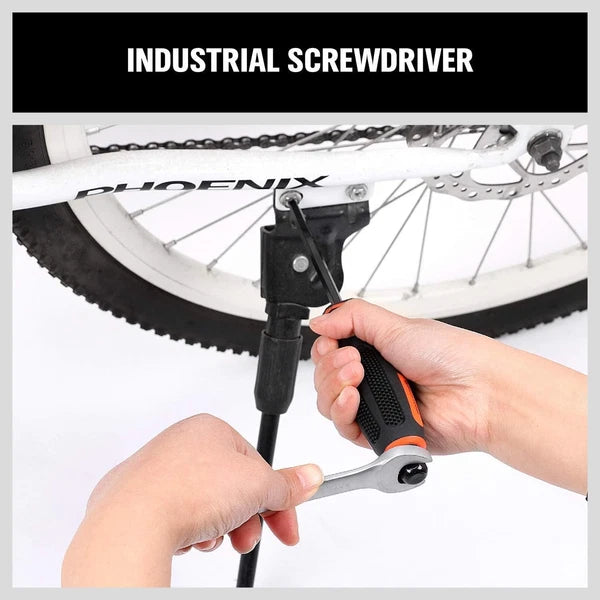 6-Pieces Magnetic Screwdriver Set for Fastening, Chiselling Loosening Screw