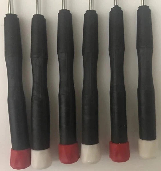 2 X 6pc Precision Screwdriver Set-Different Sizes/Heads-Long Reach Screwdrivers