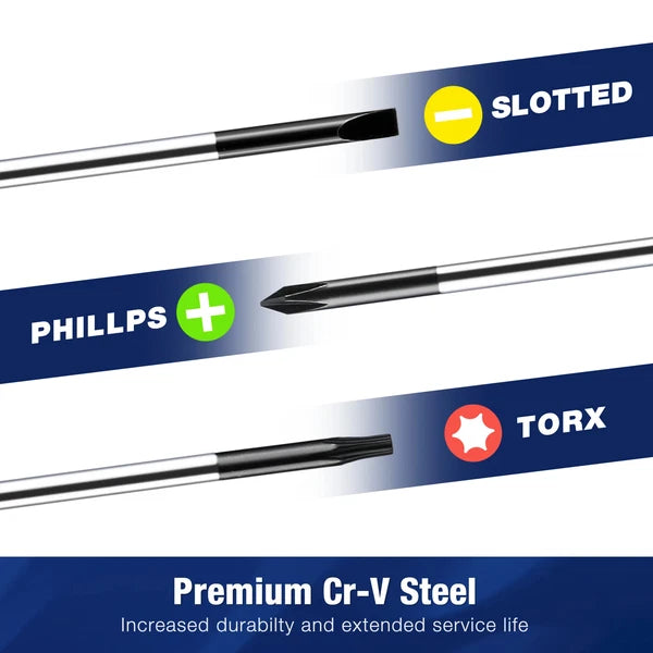 10-Piece Precision Screwdriver Set with Case, Phillips, Magnetic Screwdriver