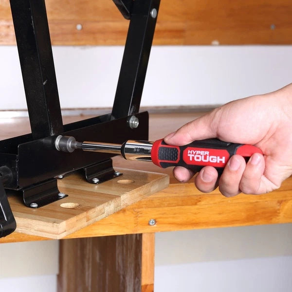 64 Piece Ratcheting Screwdriver & Nut Driver Set W/ Magnetic Tip Flex Extension