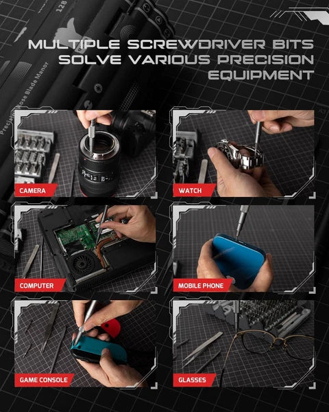 128 in 1 Electronics Precision Screwdriver Set, Professional Magnetic Repair ...
