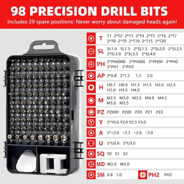 Desarmadores De Precision Destornilladores Para Celulares Telefonos 115 Kit Tool
