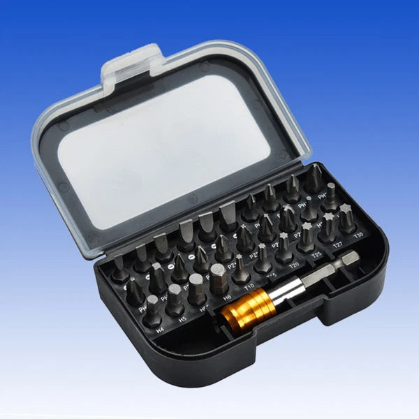 31 Pcs Screwdriver Set Square Bit Precision Tools Magnetic Repair Kit