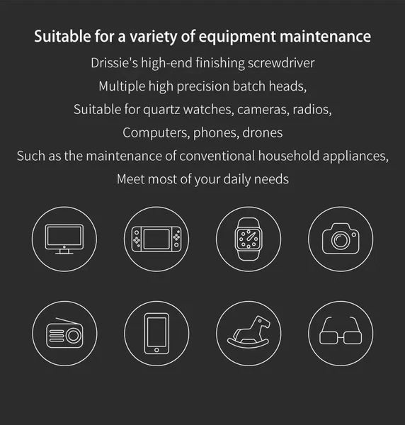 Screwdriver Kit 8/30/40/44 Precision Magnetic Bits Dismountable Screw Driver Set