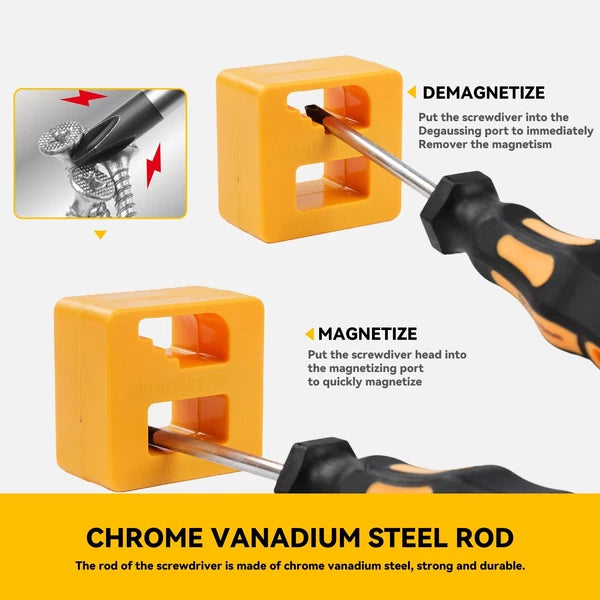 43-pc Magnetic Screwdriver Set w/ Case & Heat Shrink Repair Tool Kit