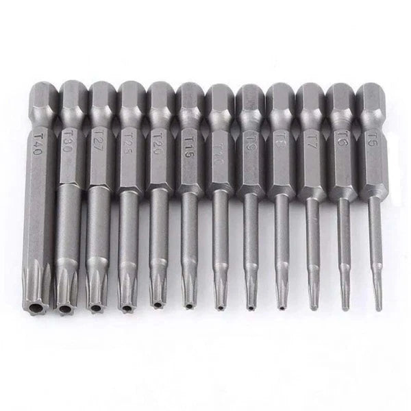 13PCS Magnetic Torx Bit Set Impact Driver Drill Security Tamper Proof T5-T40