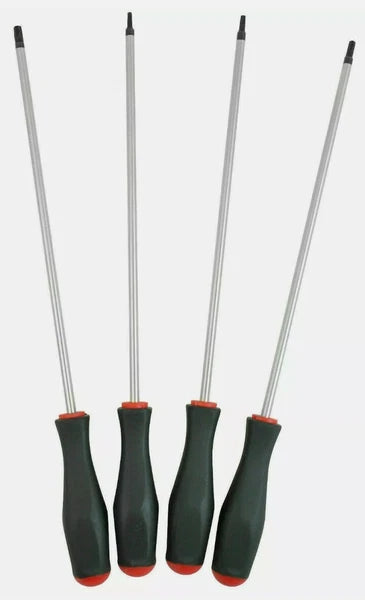 4PC LONG REACH TORX SCREWDRIVER SET MAGNETIC GRIP WORKSHOP MOBILE WATCH LAPTOP