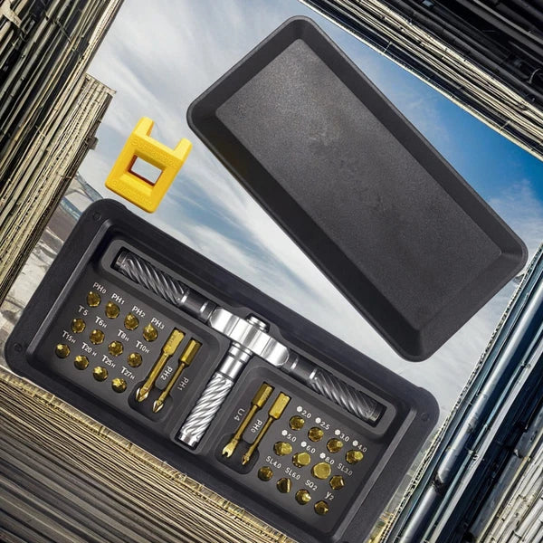 30 in 1 T-Type Multi-Purpose Ratchet  Screwdriver Bits Set DIY Toolbox