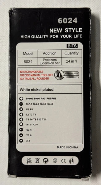 24 In 1, Screw Driver Set, 6024