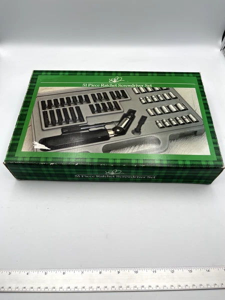 51 Piece Rachet Screwdriver Set 855004 w/ Holiday Packaging