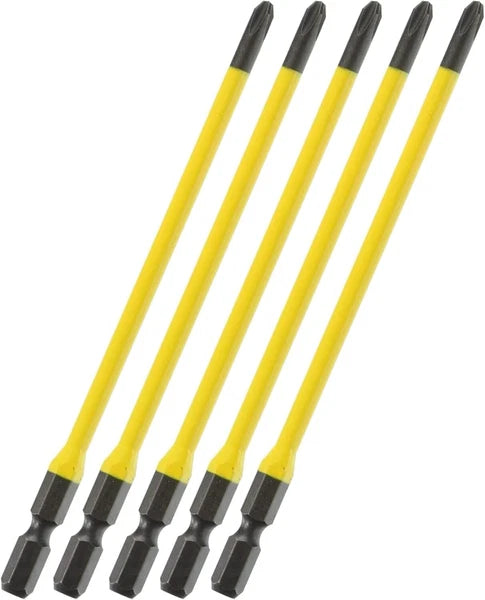 ANEX Screwdriver Bit with Step Mag +2x130mm ACMD5-2130 5 Set JIS Painted Japan