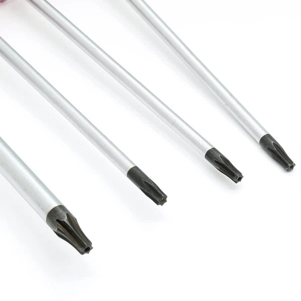 8PCS Magnetic Torx Screwdrivers Set Security Screwdriver T8 T9 T15 T15 Torx(Red)