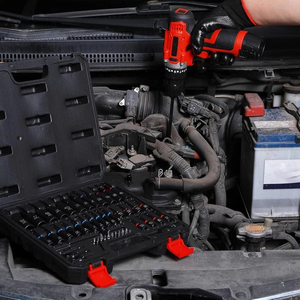 Versatile 55-Piece Nut Driver Set with Magnetic Extensions for DIY Projects