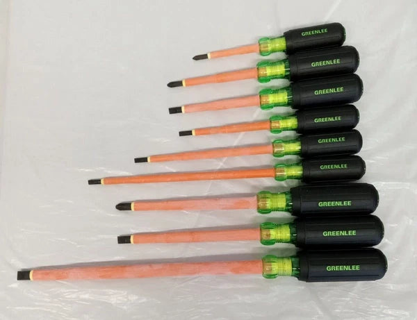 GREENLEE 0153-01-INS 13439 9PC INSULATED SCREWDRIVER SET