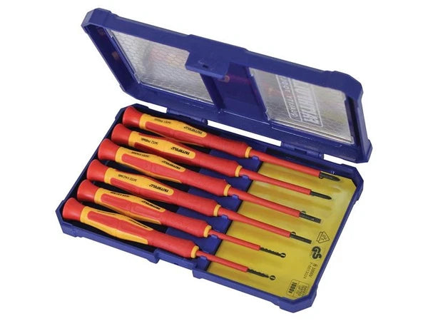 Faithfull Precision VDE Screwdriver Set, 6 Piece FAISDVDEMINI