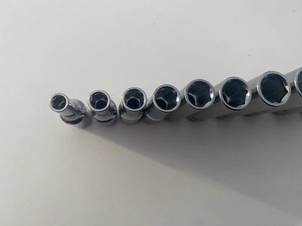 Blue Point 1/4" Deep Socket Set 4mm-13mm 10pc Set - As sold by Snap On