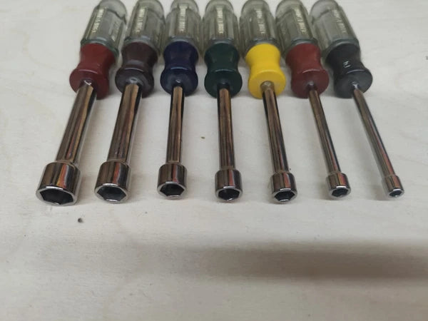 Craftsman USA 9-4196 Nutdriver Set 7 Pc w/ wall holder 3/16" thru 1/2"  H Series