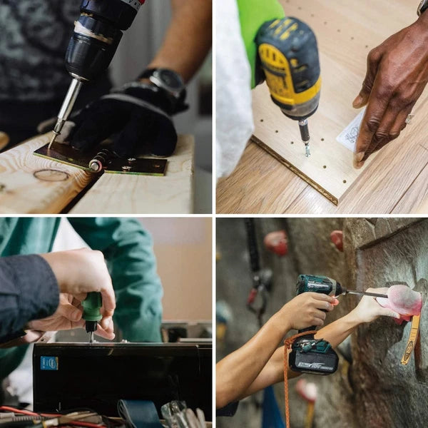 Durable 10-Piece S2 Steel Screwdriver Bit Set with Magnetic Tips - For All Tools