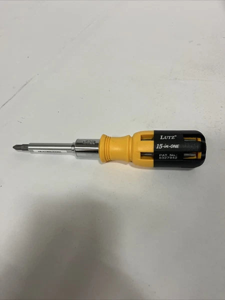 Gorilla Glue Lutz 15-IN-1 Ratcheting Screwdriver (Yellow)