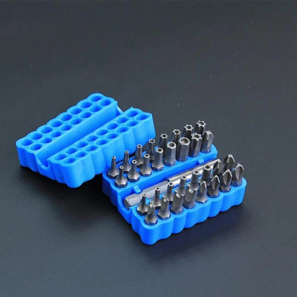 33-Pc Torx/Hex/Screwdriver Bit Set w/Magnet & Case - CR-V Steel
