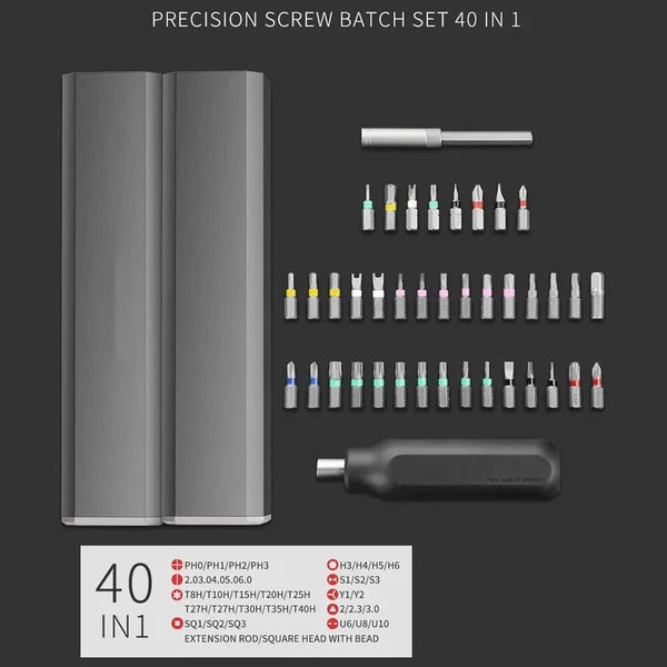 Screwdriver Kit 8/30/40/44 Precision Magnetic Bits Dismountable Screw Driver Set