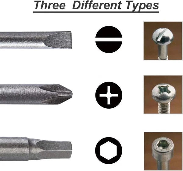 Durable 10-Piece S2 Steel Screwdriver Bit Set with Magnetic Tips - For All Tools