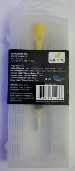 30 Piece Compact Magnetic Screwdriver Set.