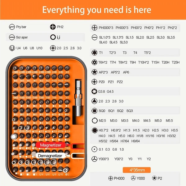 Screwdriver Set Magnetic Torx Phillips Screw Bit Kit