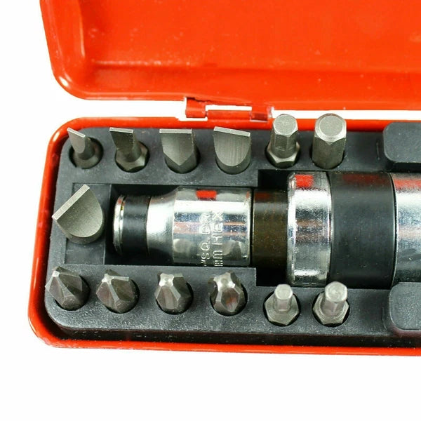 14PCS Impact Screwdriver Set Reversible Shock Screw Driver Chisel Bits Tools Kit