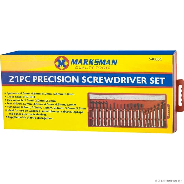 21Pc Precision Screwdriver Set Hex Wrench Kit Driver Tool Set Heavy Duty New