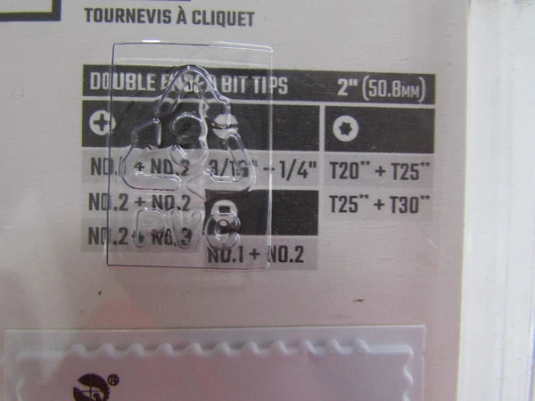 CRAFTSMAN Ratcheting Screwdriver SpeedDrive 2inch Double Ended Bits Included