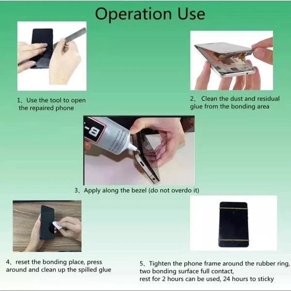 Repair Kit Set Tools Replace Open LCD Screen Glass For Cell Phone Mobile Tablet