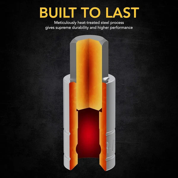 LEXIVON Master HEX Bit Socket Set, Premium S2 Alloy Steel | Complete 32-Piece,